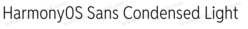Harmony0S Sans Condensed Light字体转换
